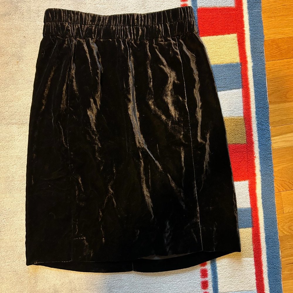 J Crew Velvet Pencil Skirt